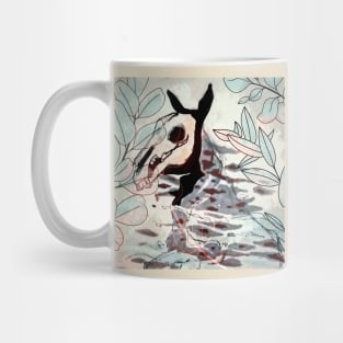 Mythical Kelpie Brookhorse and pond leaves Mug